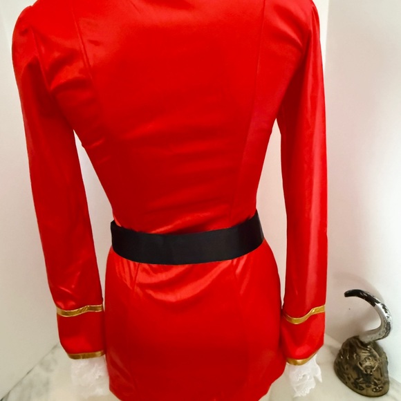 Leg Avenue Red Pirate Halloween Costume with Hat and Hook/Size Small - Picture 5 of 16